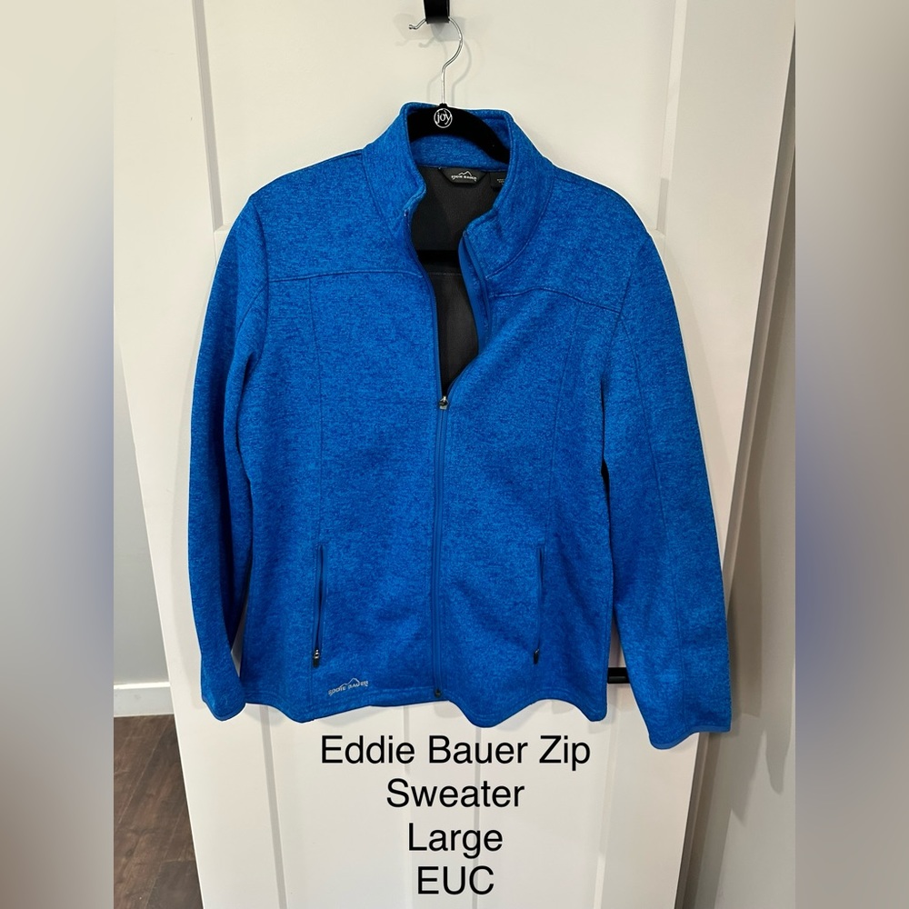 EDDIE BAUER Blue zip up jacket